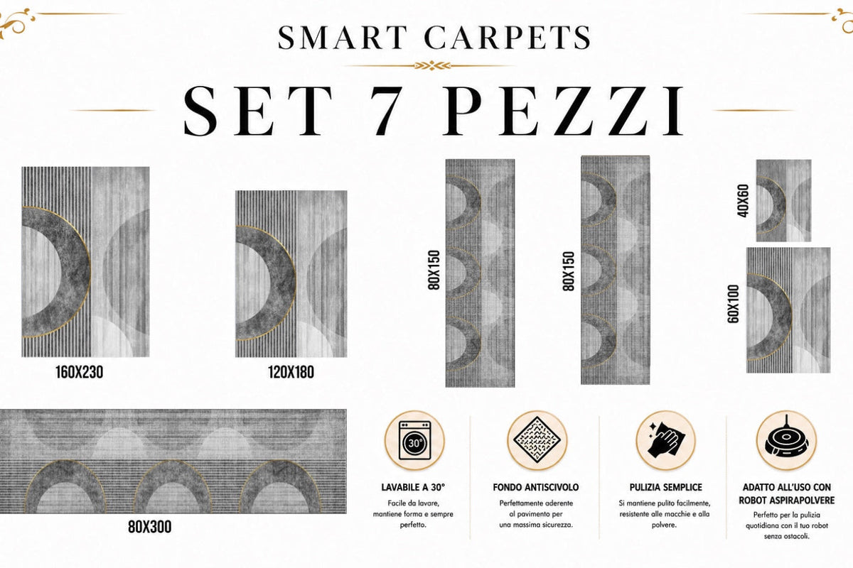 SET TAPPETI SMART 7 PEZZI